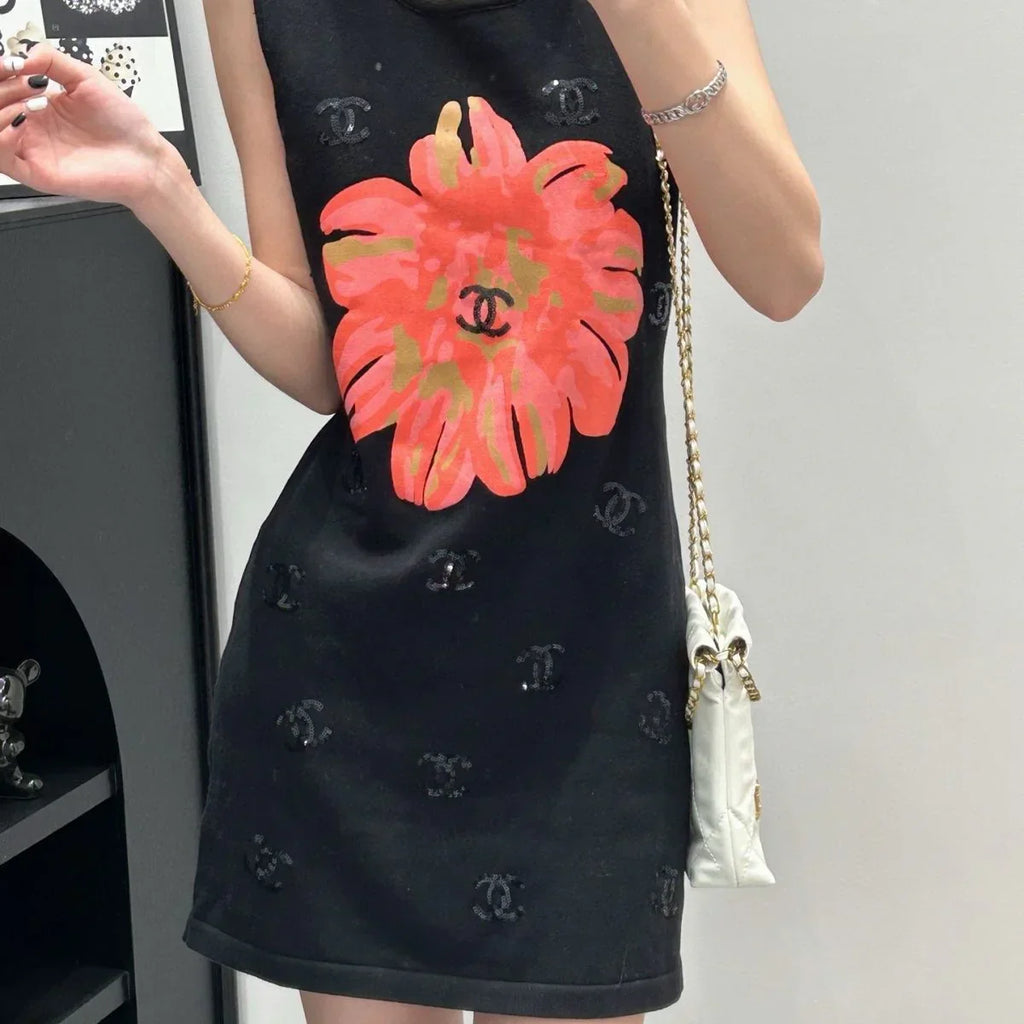 New Fashion Versatile Knitted Vest Skirt 1024041701